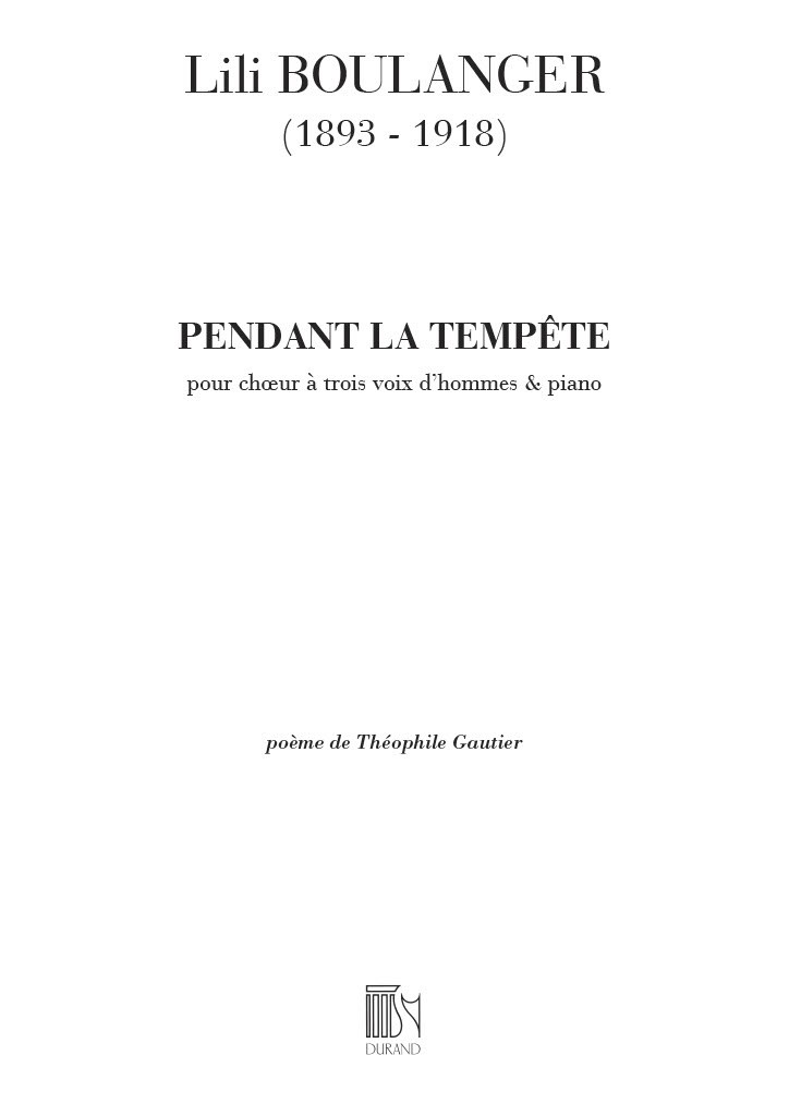 Pendant La Tempete